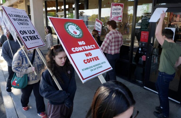 Starbucks baristas in L.A. and other cities go on strike over elusive contract