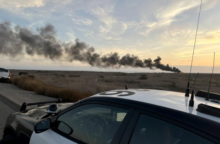 Military helicopter catches fire, makes emergency landing at Camp Pendleton