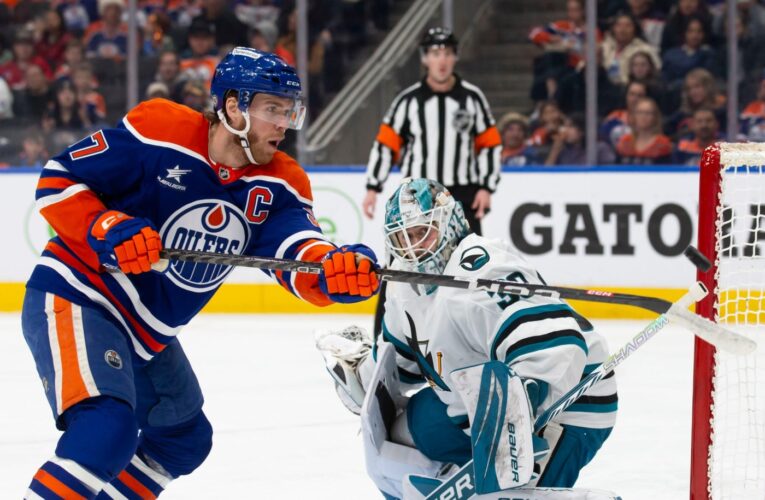 Askarov is brilliant, but Sharks lose to Oilers in OT