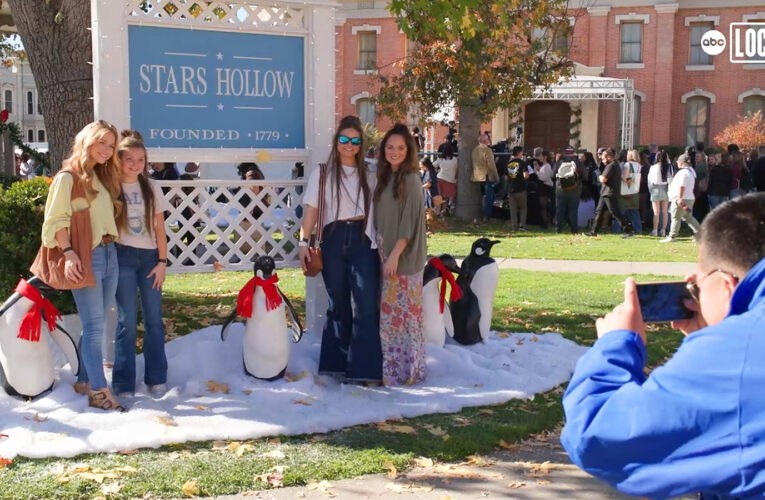 ‘Gilmore Girls’ cast reunites for special holiday tour of Stars Hollow on the Warner Bros. Lot 