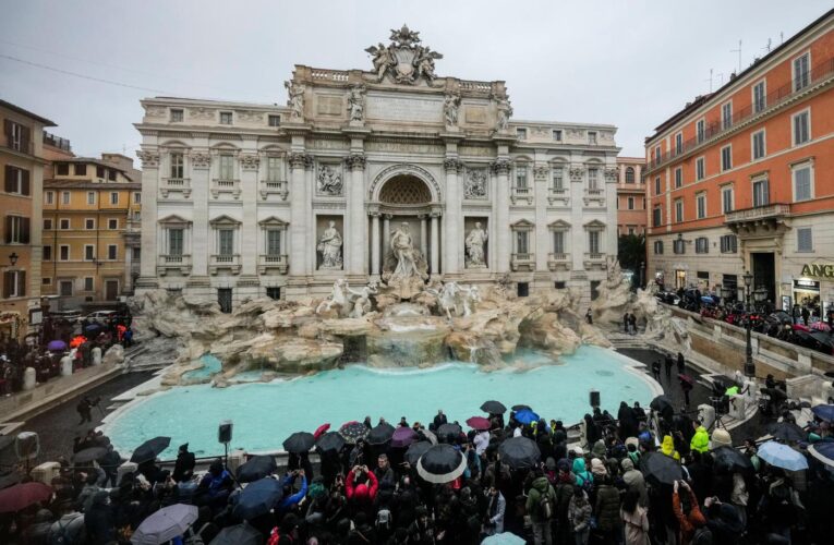 Rome’s iconic Trevi Fountain reopens after renovation work in time for the Jubilee Holy Year