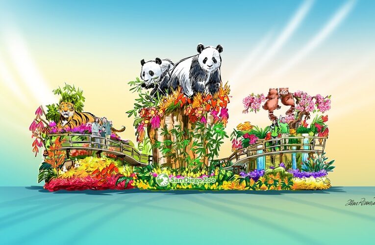 San Diego Zoo Wildlife Alliance gives a sneak peek of Rose Parade float