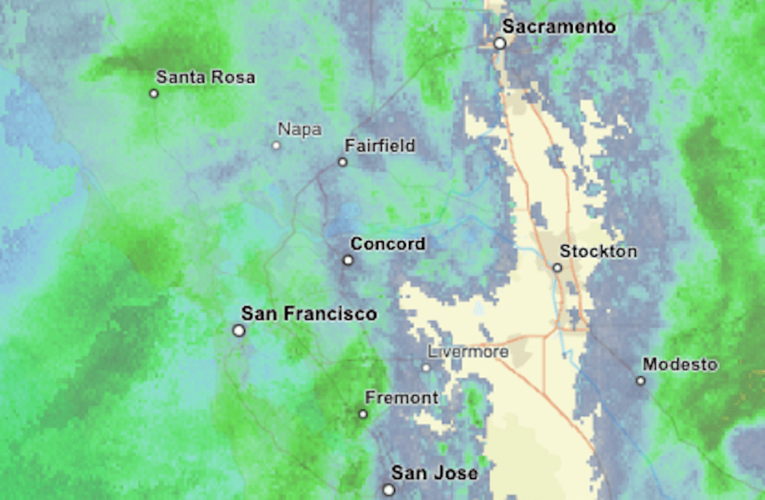 Live map: When will Christmas Eve rain end in Bay Area