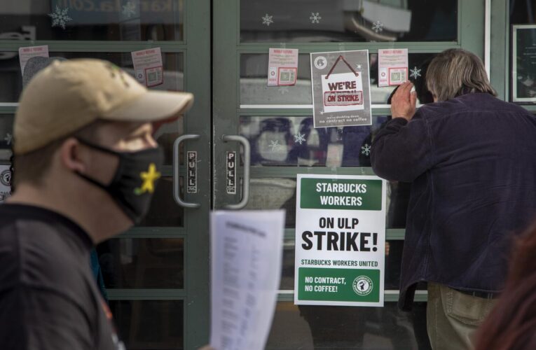 Rolling Starbucks strike grows to include workers at hundreds of shops