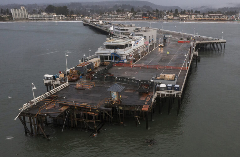 ‘Time will tell’: Santa Cruz officials assess damage partial wharf collapse; give no timeline for reopening of local landmark