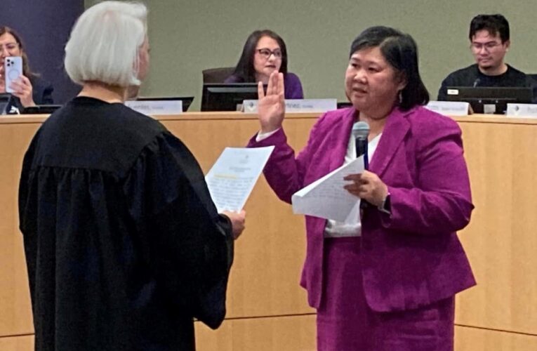 New Almaden rep sworn in as community college district trustee