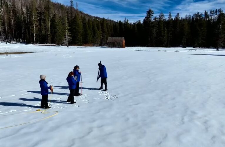 Sierra Nevada snowpack above average to start the year, a promising sign for state water supplies