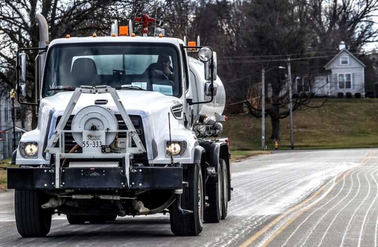 Drivers skid and crash as wintry mix grips central US before moving east