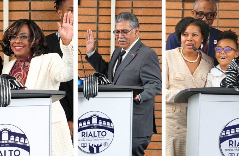 Newcomer, Incumbent School Trustees Sworn In