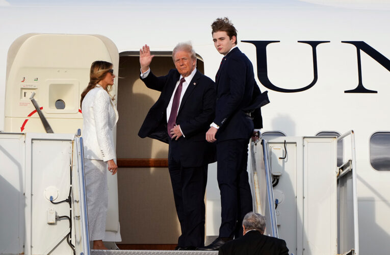 Trump arrives in Washington for inaugural celebrations to mark his return to power