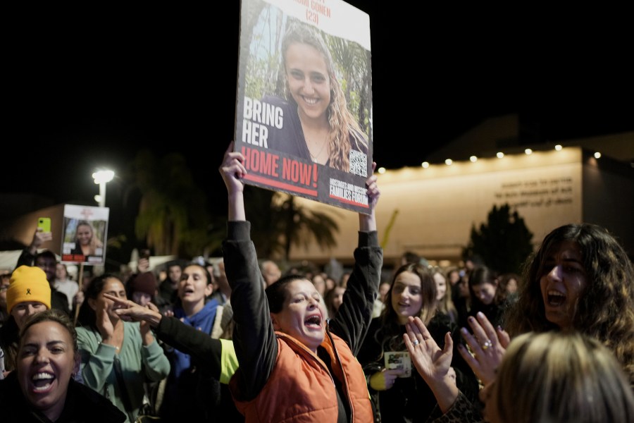 three-hostages-arrive-in-israel-for-tearful-reunions-as-fragile-gaza-ceasefire-passes-first-hurdle