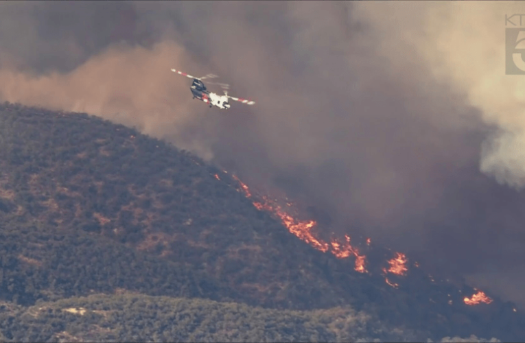 Fast-moving Hughes Fire forces evacuations near Castaic